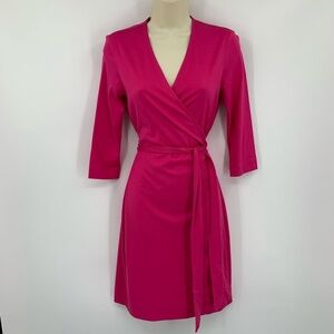 Diane Von Furstenberg Pink Wrap Dress